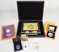 Silver coins and medallions comprising Cook Islands 925 50g silver Nano Sea coin, Monnaie De Paris