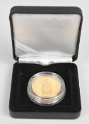 Royal Mint cased proof 1989 Elizabeth II double gold sovereign