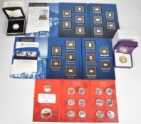 Silver coins and ingots comprising 2016 New Zealand Queen Elizabeth II 90th Birthday proof 1 ounce
