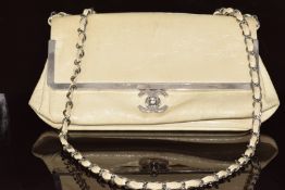 Chanel patent leather frame bag with signature CC clasp, 2006, with dust bag
