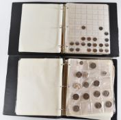 Two folders of mainly mid 20th century South African coins to include a complete run of 5 shilling