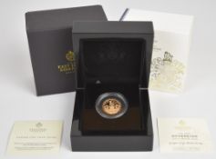 East India Company cased limited edition (327/750) proof 2023 King Charles III gold full