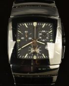 Rado Diastar chronograph wristwatch ref. 538.043.3 with date aperture, luminous hands and hour