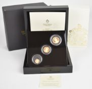 East India Company cased limited edition (104/300) set of three proof 2022 Elizabeth II coins