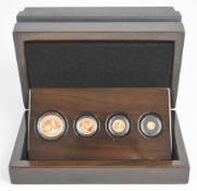 South African Mint cased limited edition (133/100) 2018 gold proof 4 coin fractional set