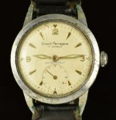 Girard-Perregaux gentleman's wristwatch with subsidiary seconds dial, luminous hands, gold hour