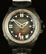 Nubeo Armstrong Black NASA gentleman's automatic wristwatch ref. NB-6072-22 with date aperture,