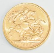 1896 Queen Victoria veiled head full gold sovereign with Melbourne mint mark