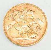 1887 Queen Victoria jubilee head gold full sovereign with Melbourne Mint mark