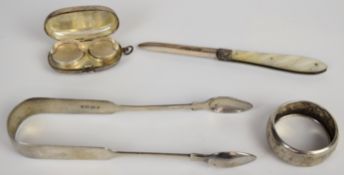 Hallmarked silver sovereign and half sovereign holder or case, Birmingham 1913, maker E J Houlston