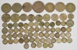 132g pre 1920 silver coinage, mostly Victorian and Edward VII, and 120g pre 1947 coinage