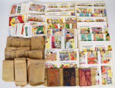 [Postcard interest] Group of eighteen original copper plates for the printing of comic and saucy