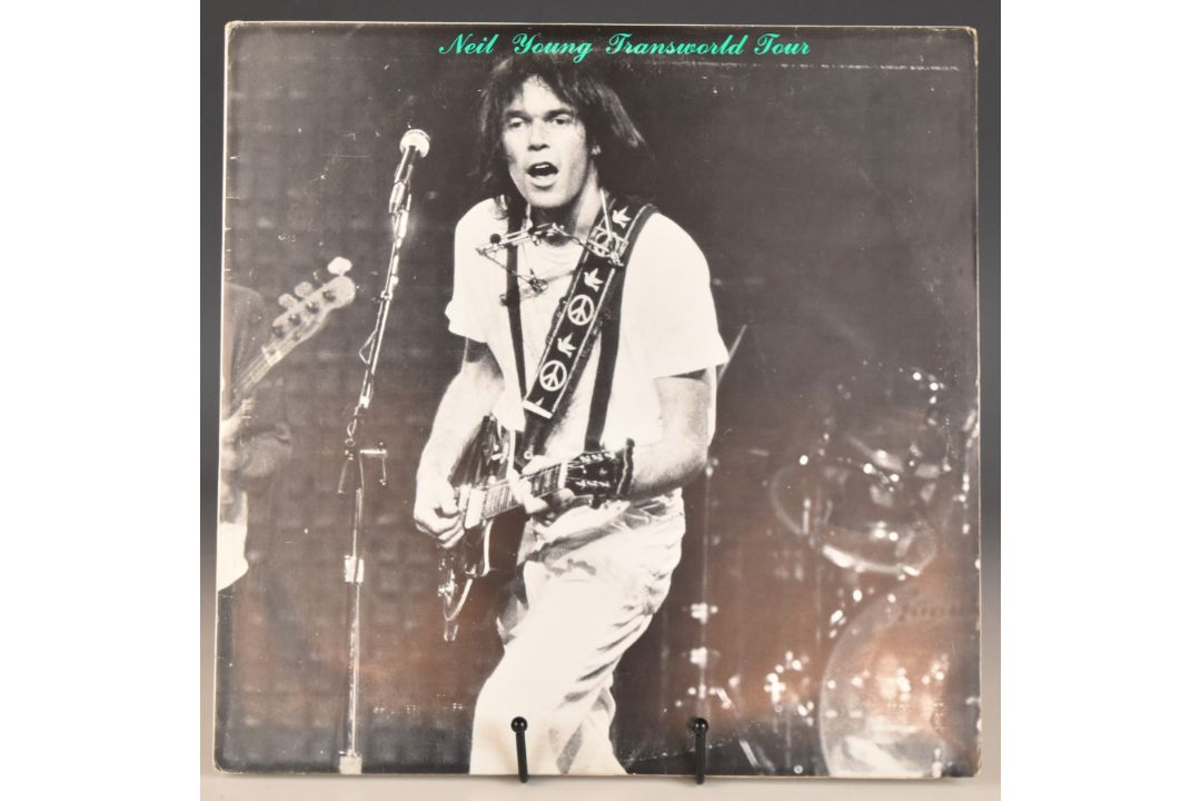 Neil Young - Transworld Tour, Gothenburg October 1982, unofficial / bootleg double LP with plain - Image 1 of 3
