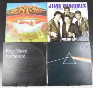 Thirty two Rock / Progressive Rock LPs including seven Jimi Hendrix, Pink Floyd Dark Side of the