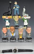 Guinness advertising figures and a wristwatch with toucan decoration, including a Carltonware