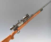Interarms Mark X .270 bolt-action rifle with chequered semi-pistol grip and forend, raised cheek