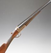Thomas Adsett & Son of Guildford 20 bore side by side shotgun with named and engraved locks,