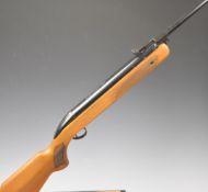 BSA Mercury S .22 air rifle with chequered semi-pistol grip and forend, raised cheek piece and