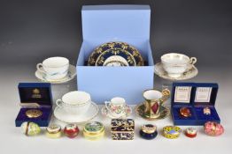 19th/20thC cabinet cups and saucers including Crown Derby, Copeland and Garrett, Vienna,
