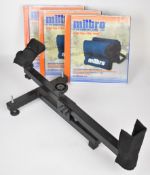 Four rifle or shotgun gunsmiths target or bench rests, three Milbro Lean To, in original boxes.