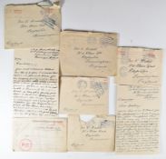 WW1 Naval Brigade interest correspondence from Stoker Harris, A Company, Collingwood Battalion