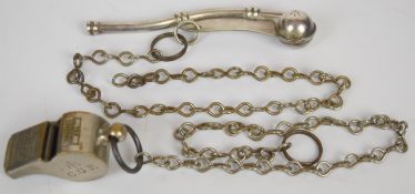 Boer War Thunderer whistle by McPherson Brothers, 78 Argyle Street, Glasgow, marked with broad arrow