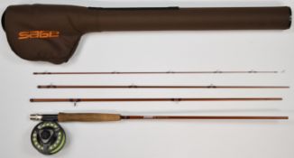 Sage Fli 590-4 travel fly fishing rod and reel combination #5, 9' 3 9/16oz, the reel a Sage 1850, in