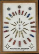 Eley Kynoch shotgun and rifle cartridge display board 'Eley Sporting Ammunition Imperial Metal