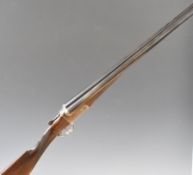 Joseph Lang & Son Ltd 12 bore side by side ejector shotgun with named and engraved locks, engraved