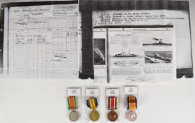 WW1 Royal Navy Volunteer Reserve medal pair comprising War Medal and Victory Medal named to 9045
