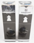 Eighteen sealed tins of 500 RWS Superpoint Extra Field Line .177 4.5mm 0.53g air rifle pellets, in