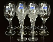 Ten drinking glasses comprising a pair of Waterford Crystal The Millennium Collection cut glass
