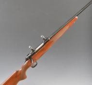 Winchester model 70 .270 bolt-action rifle with chequered semi-pistol grip and forend, sling and