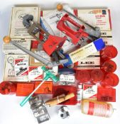 A collection of Lee shotgun and rifle cartridge re-loading equipment for calibres including .357, .