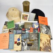 A collection of militaria including books, Ypres to Verdun by Sir Alexander B. W Kennedy, The Epic