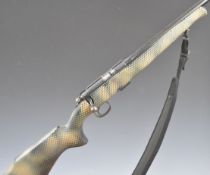 CZ 452-2E ZKM .22 bolt-action rifle with custom composite stock, semi-pistol grip, sling mounts,