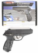 Gamo P-25 Blowback .177 CO2 air pistol with composite grips and fixed sights, serial number
