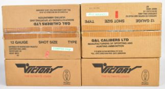 One-thousand 12 bore Victory Compak 24g 7.5 shot shotgun cartridges, all in original boxes. PLEASE