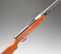 Lion Brand .177 under-lever air rifle with semi-pistol grip and adjustable sights, NVSN