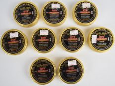 Nine tins of 500 Qiang Yuan Sports Diablo .177 4.5mm air rifle pellets.