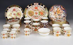 Royal Crown Derby / Bloor Derby Imari teaware and cabinet plates, in various patterns including