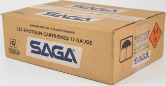 Two hundred and fifty 12 bore SAGA 2¾
