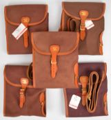 Five Pointer canvas and leather shotgun or rifle slips, all unused in original packaging.