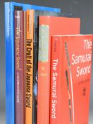Five Japanese sword / Samurai sword reference books including The Sword of Japan by J. W Bott and