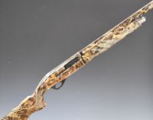 ATA 12 bore 3-shot semi-automatic shotgun with textured semi-pistol grip and forend, composite