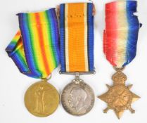 South Africa WW1 medal trio comprising 1914/1915 Star, War Medal and Victory Medal named to Pte E.