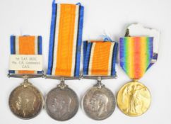 Three South Africa WW1 War Medals named to A/Sjt F.A Esteruizen, Pte A. Gosker and Pte C.R
