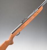 Weihrauch HW57 .22 under-lever air rifle with chequered semi-pistol grip and forend, raised cheek