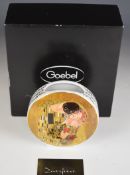 Goebel Gustav Klimt vase, in original box with certificate, H12cm