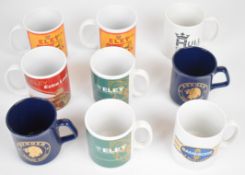 Nine Eley, Kynoch, Hull Cartridge and Gamebore shotgun cartridge advertising mugs.